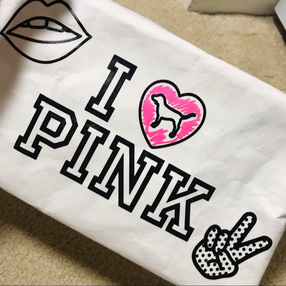 🆕🔥🦋2/30$PINK BY VS SUPER CUTE MAKEUP BAG/TOILETRIES/URL W/SHARPIE DETACHABLE - Picture 13 of 15